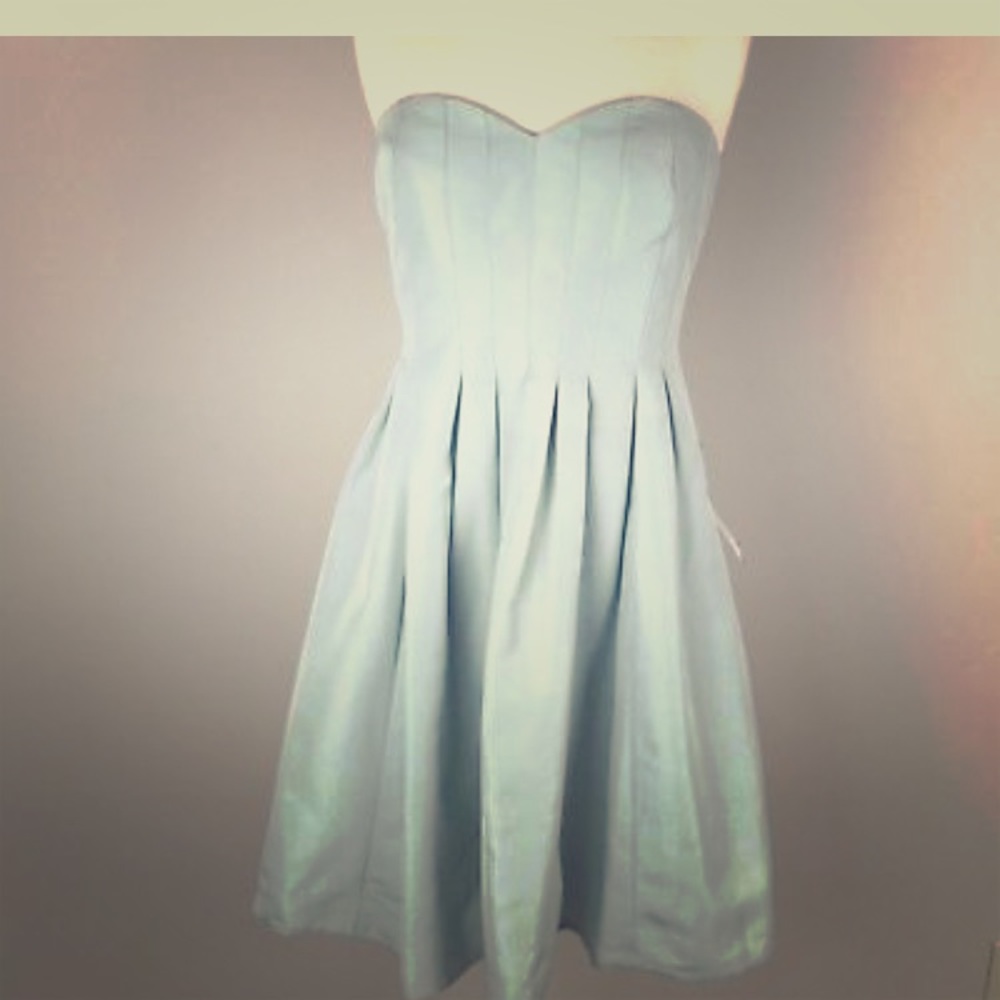 J Crew Marlie Sea Spray/Mint Dress Size 2 - Picture 2 of 3